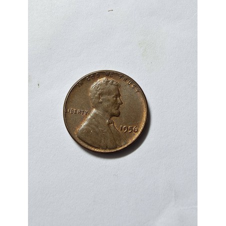 Moeda dos Estados Unidos USA 1 cent 1956