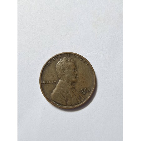 Moeda dos Estados Unidos USA 1 cent 1944 S