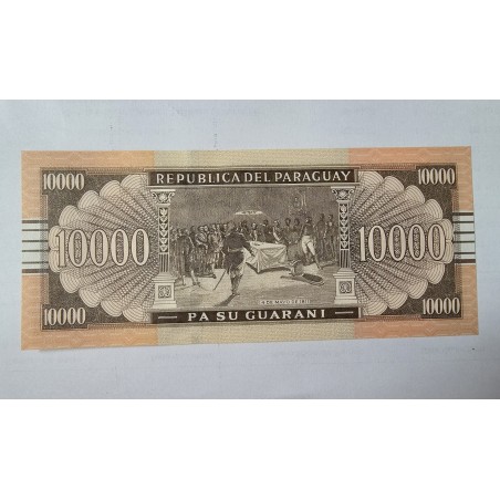 Cédula do Paraguai 10 mil guaranis FE