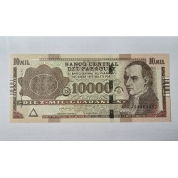 Cédula do Paraguai 10 mil guaranis FE