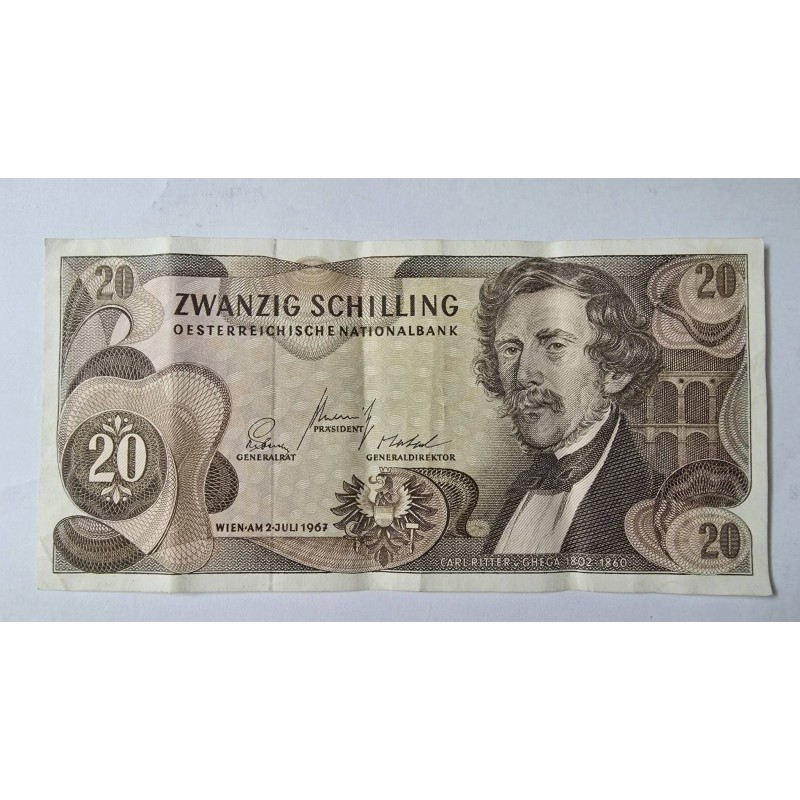 Cédula da Áustria 20 shillings MbcS