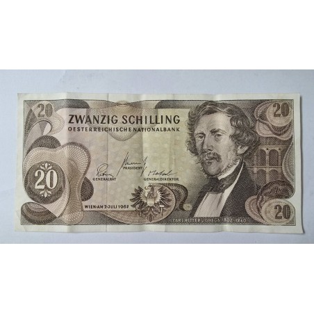 Cédula da Áustria 20 shillings MbcS