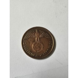 Moeda da Alemanha 2 pfenning 1939 Suastica