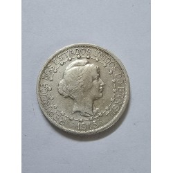 Moeda Brasil Império 1000 réis 1913 Estrelas Ligadas