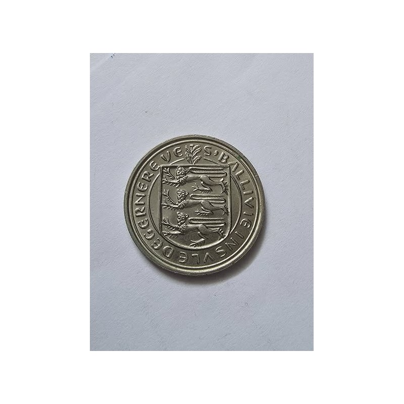 Moeda de Guernsey 5 pence 1982