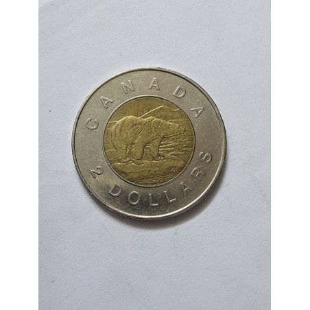 Moeda do Canadá 2 dólares 2007 Rainha Elizabeth II