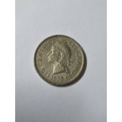 Moeda da República dominicana 10 centavos 1975