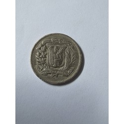 Moeda da República dominicana 10 centavos 1975