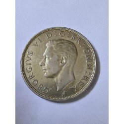 Moeda da Inglaterra half chrown 1937 prata 500 14g
