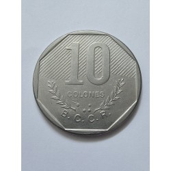 Moeda de Costa rica 10 colones 1985
