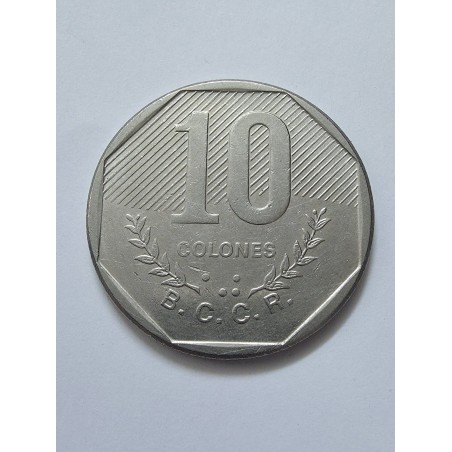 Moeda de Costa rica 10 colones 1985