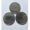 Moedas Brasil trio Série Axé 100 cruzados 1988 Centenario Abolição