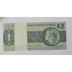 Cédula Brasil 1 cruzeiro C132a asterisco FE