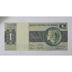 Cédula Brasil 1 cruzeiro C130a Soberba asterisco reposição