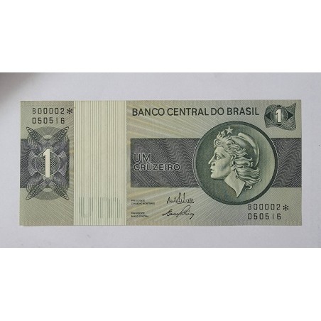 Cédula Brasil 1 cruzeiro C130a Soberba asterisco reposição