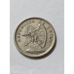 Moeda  Chile 10 Centavos 1936 - Águia Andina