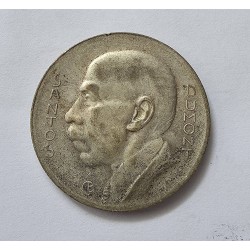 Moeda Brasil 5000 reis 1937 data difícil Santos Dummont
