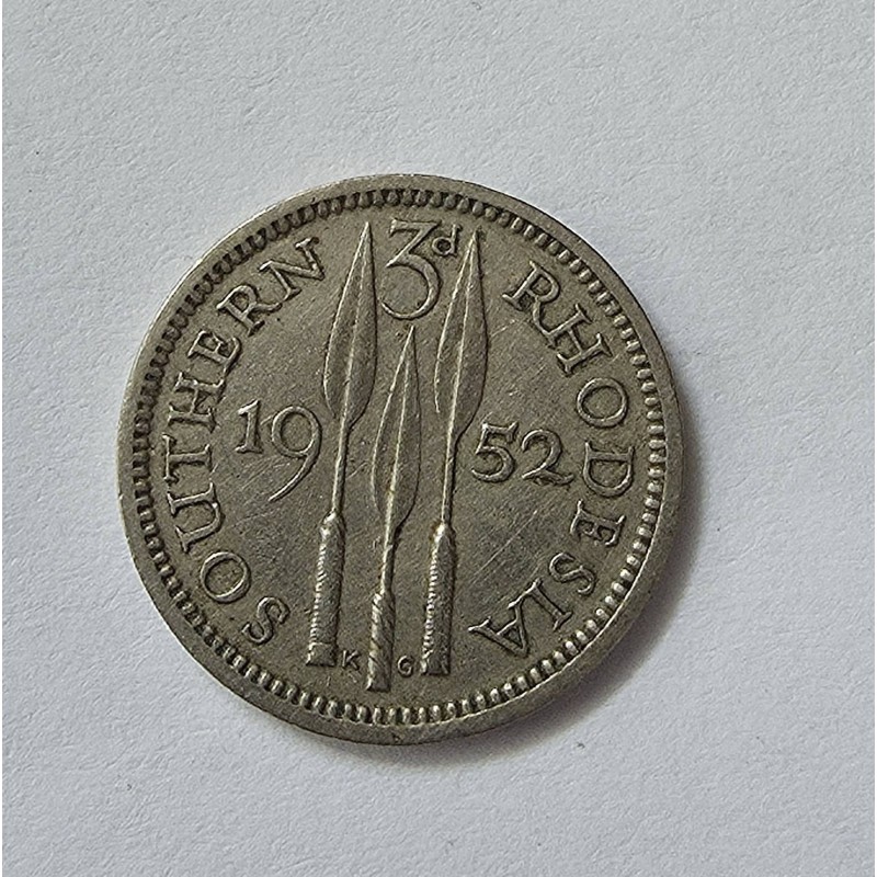 Moeda da Rosesia do Sul 3 Rand 1952