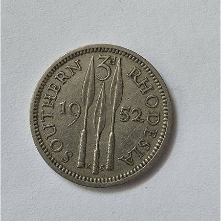 Moeda da Rosesia do Sul 3 Rand 1952