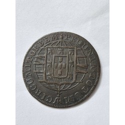 Moeda Brasil Colonia XX reis 1821 R MBC-S