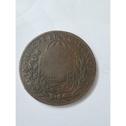 Moeda Brasil Império 80 reis carimbo 40 1824 R C623 MBC
