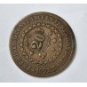 Moeda Brasil 40 reis carimbo 20 1827 R Mbc