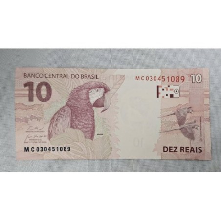 Cedula Brasil 10 reais MC FE