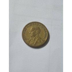 Moeda Brasil 20 centavos defeito de cunho