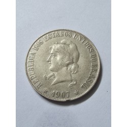 Moeda Brasil 2000 reis 1907 XX gramas
