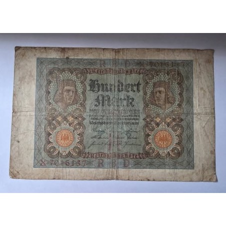 Cédula da Alemanha 100 marcos 1920
