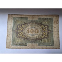 Cédula da Alemanha 100 marcos 1920