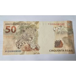 Cédula Brasil 50 reais PC FE