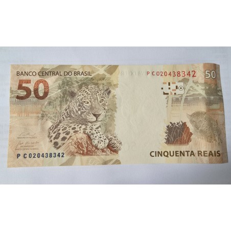 Cédula Brasil 50 reais PC FE