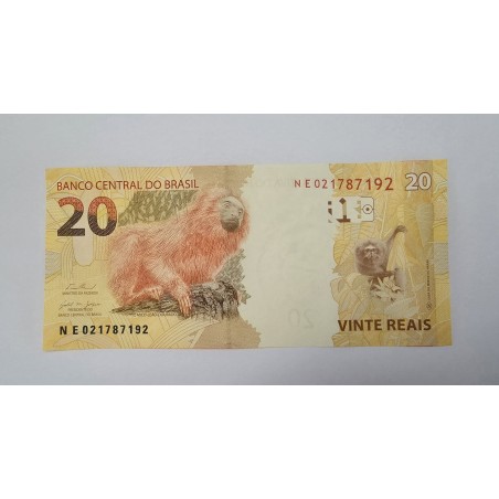 Cédula Brasil 20 reais NE FE