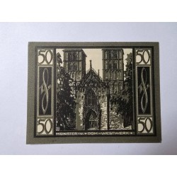 Cédula Notgeld Alemanha Município Munster 50 pfenning FE
