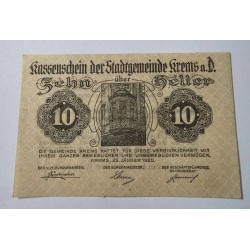 Notgeld Austria Municipio Krems 10 heller FE