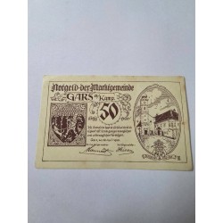 Notgeld Austria 50 heller Municipio Gars a Kamp
