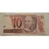 Cedula Brasil 10 reais C295 FE primeira família