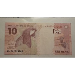 Cédula Brasil 10 reais MJ FE