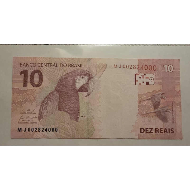 Cédula Brasil 10 reais MJ FE