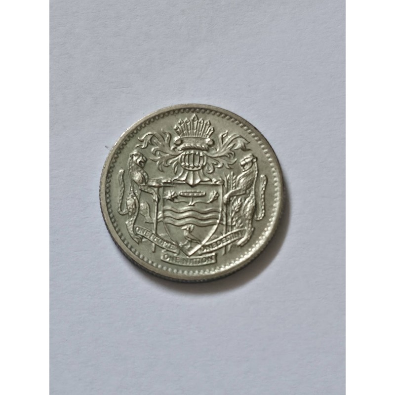 Moeda da Guiana 10 cents 1990
