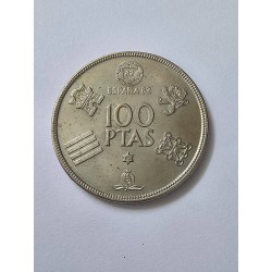 Moeda da Espanha 100 pesetas Copa do Mundo 1982 [1980]
