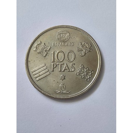 Moeda da Espanha 100 pesetas Copa do Mundo 1982 [1980]