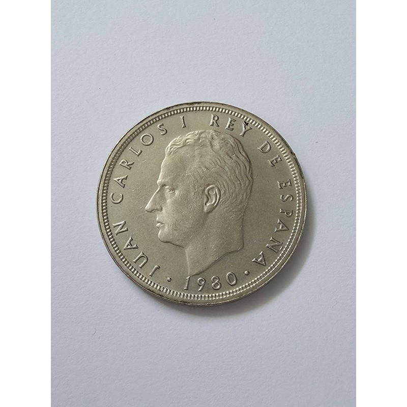 Moeda da Espanha 50 pesetas copa do mundo 1982 [1980]