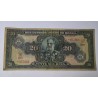Cédula Brasil 20 cruzeiros C004 carimbo Rosácea Mbc