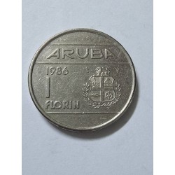Moeda de Aruba 1 florin 1986
