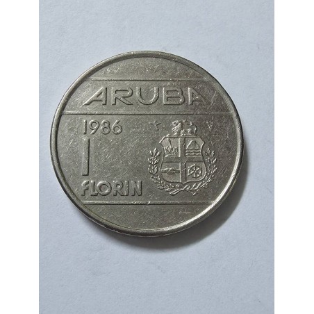 Moeda de Aruba 1 florin 1986
