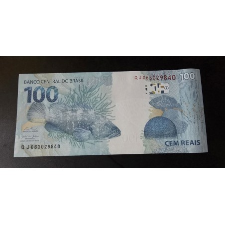 Cedula Brasil 100 reais QJ FE