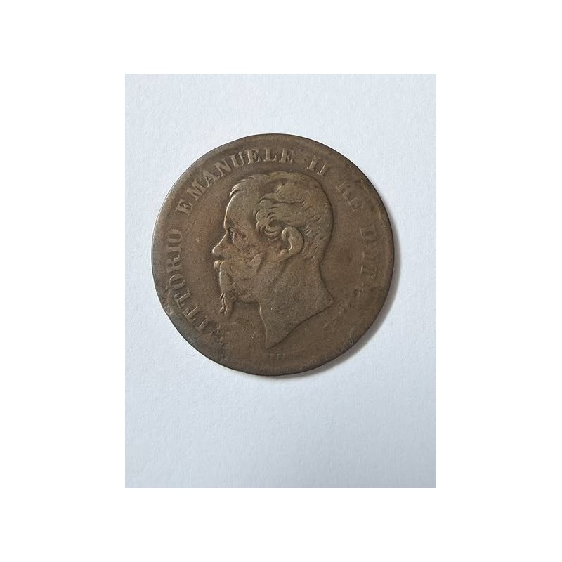 Moeda da Italia 5 centesimi 1862