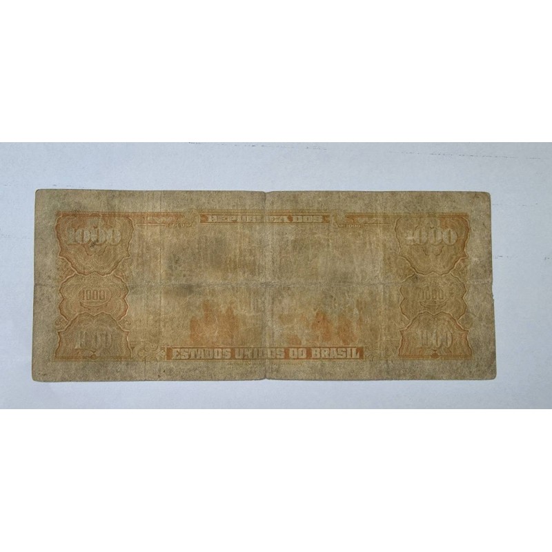 Cédula Brasil 1000 cruzeiros C050 Bc-Mbc